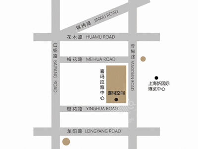 上海喜玛拉雅美术馆场地环境场地尺寸图
